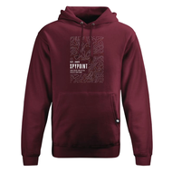 HOODIE SPYPOINT-TOPOGRAPHY S-Burgandy