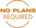 No Plans required logo