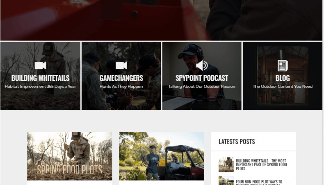 SPYPOINT LANCE DU CONTENU SOUS DE MULTIPLES FORMATS — PROJET SPYPOINT