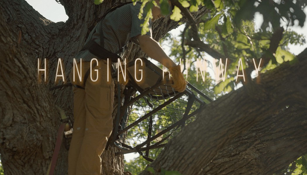 How to Hang a Tree Stand in the Runway | Building Whitetails