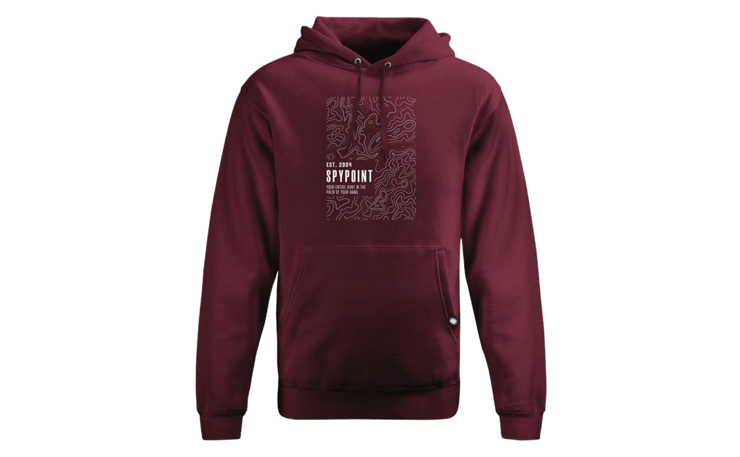 HOODIE SPYPOINT-TOPOGRAPHY S-Burgandy